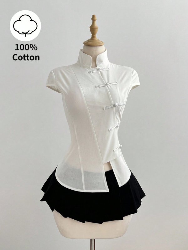Cheongsam-Inspired Top