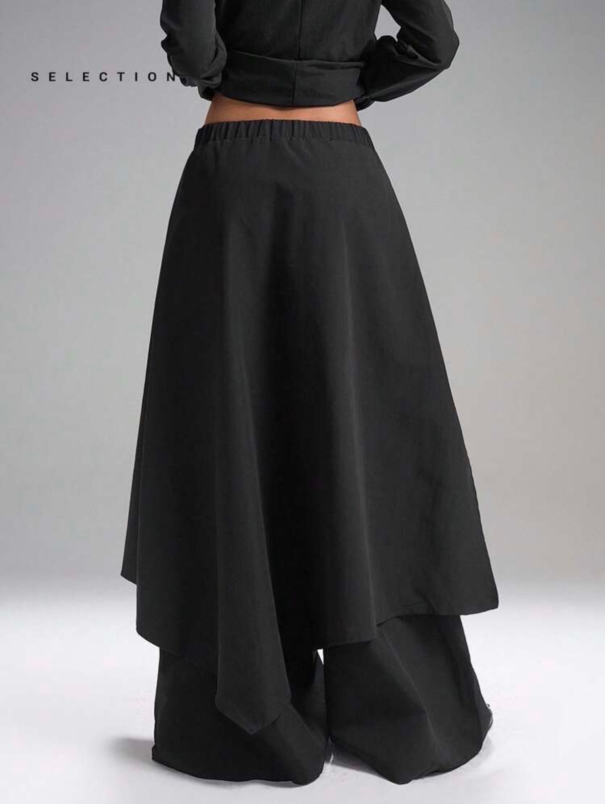 Asymmetric Layered Pants - 2