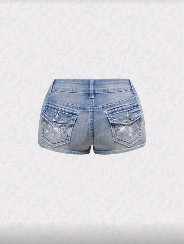 Short Denim Butterfly 