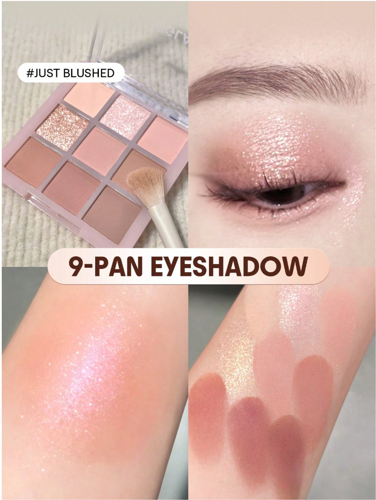 Paleta de Sombras Glimmer & Gleam 9 Tonos - 4