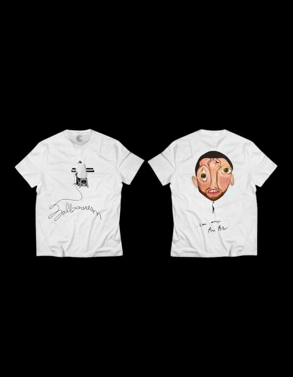 Remera Blanca Mac Miller V3