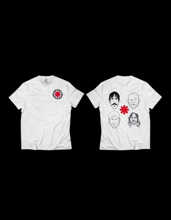 Remera Blanca RHCP V1
