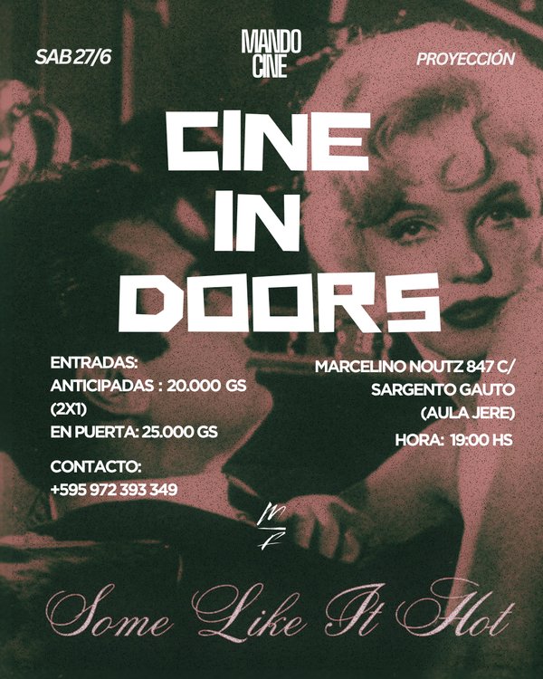 Entradas Proyección Some Like It Hot Entradas Anticipadas 2x1 - Mando Cine