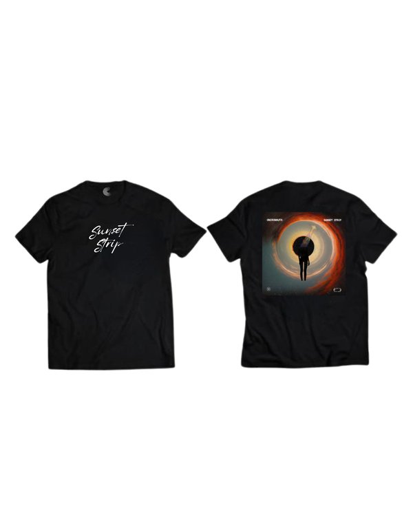 Remera Negra Merch Oficial Sunset Strip Aldo Benitez