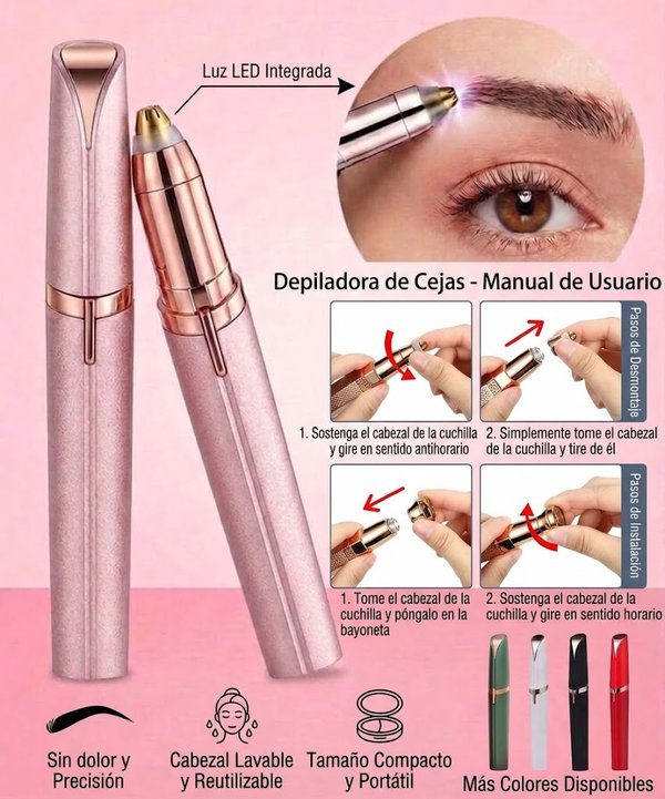 Depilador facial portátil