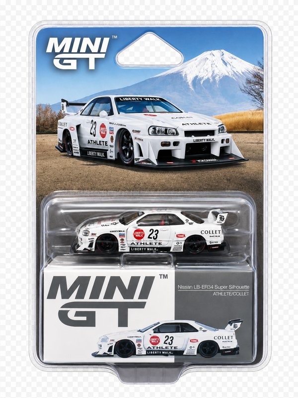 Mini GT Nissan LB-ER34 Super Silhouette Athlete/Collet 