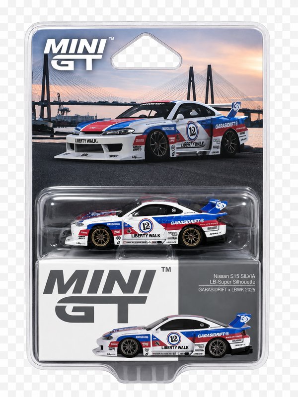 MINIGT NISSAN S15 SILVIA LB-SUPER SILHOUETTE GARASIDRIFT x LBWK 2025
