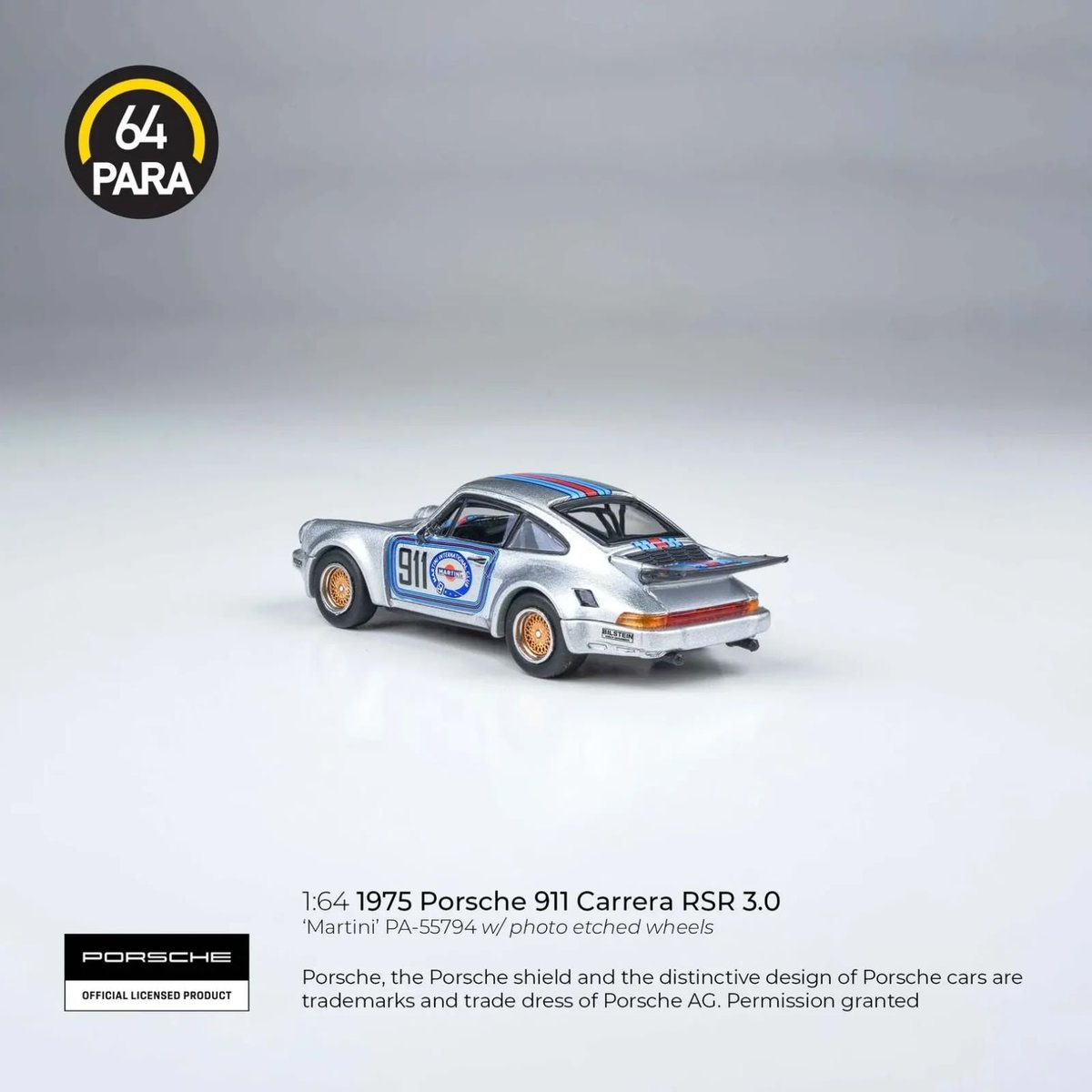 PORSCHE 911 CARRERA RSR 3.0 MARTINI RACING  - 3