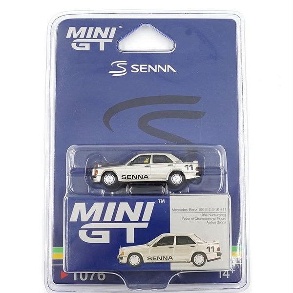 MINI GT MERCEDES-BENZ 190 E 2.3-16 #11 AYRTON SENNA 