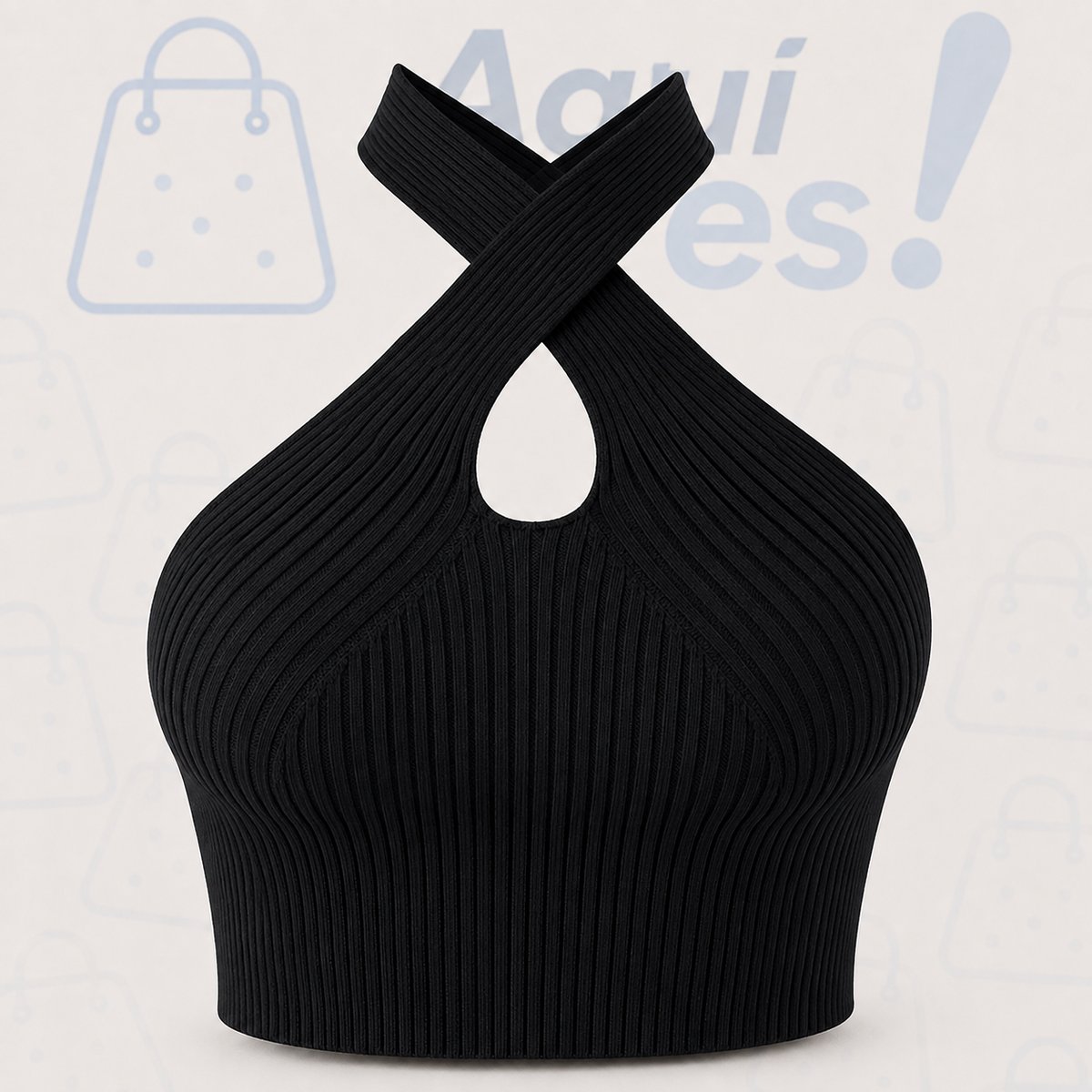 Top Halter con Tirantes Cruzados - 4