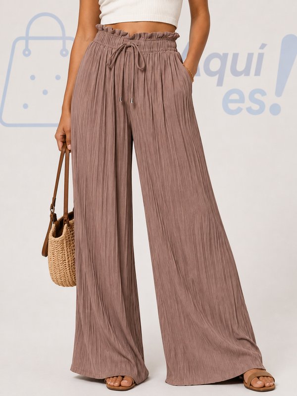 Pantalones Campana de Cintura Alta