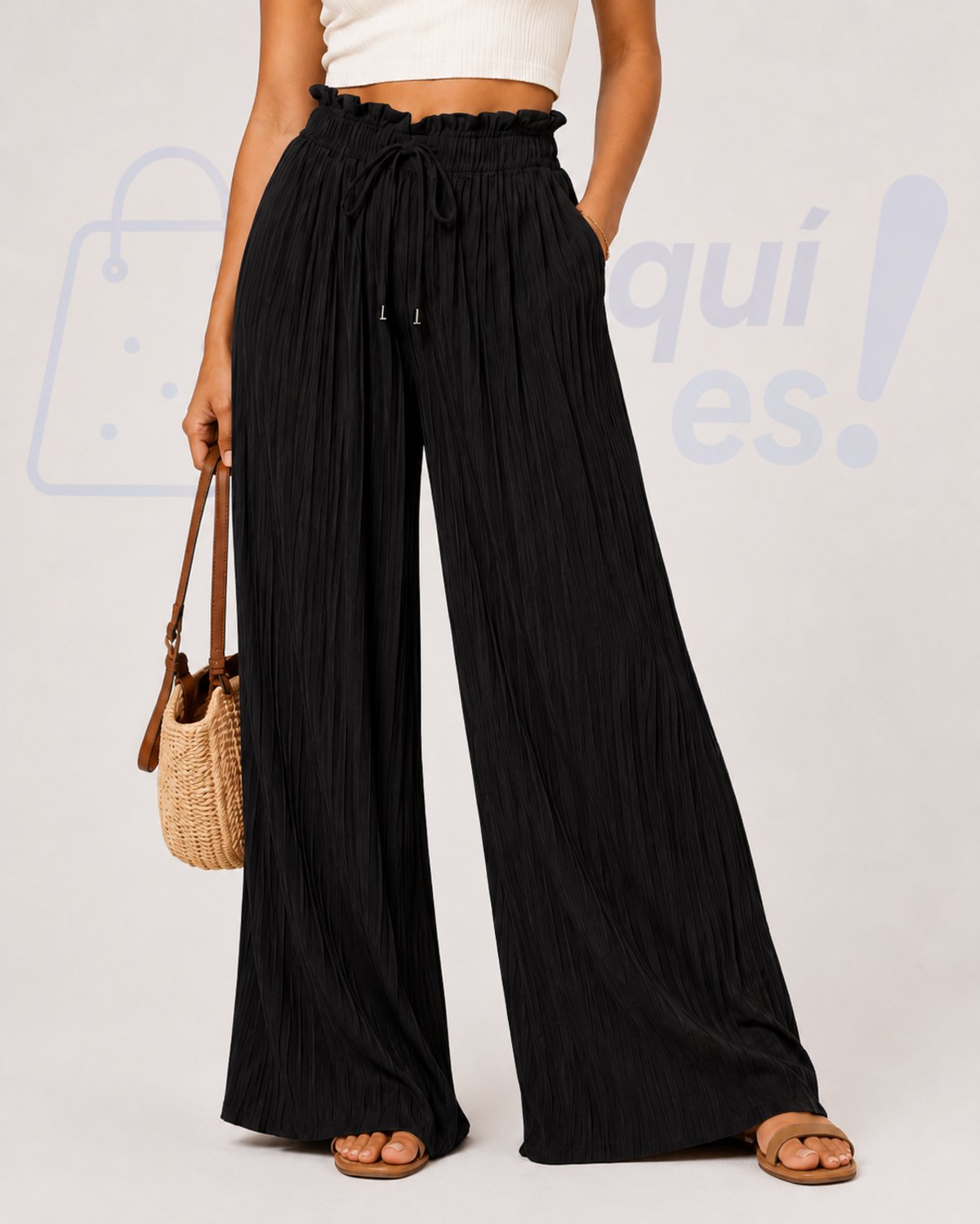 Pantalones Campana de Cintura Alta - 4