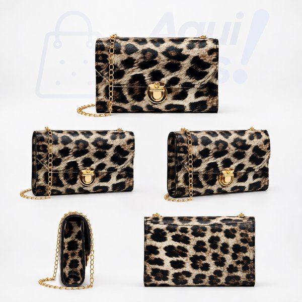 Bolso Bohemio con Estampado de Leopardo