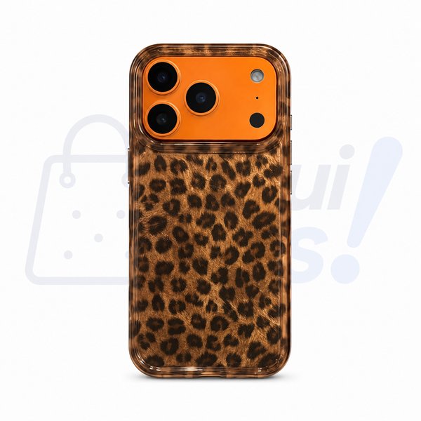 Funda Leopardo FY de Doble Capa para iPhone