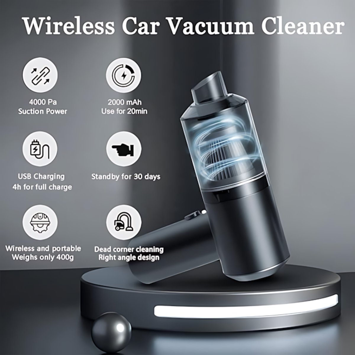 Mini Aspiradora Portátil – Potencia y Versatilidad en tus Manos - 3