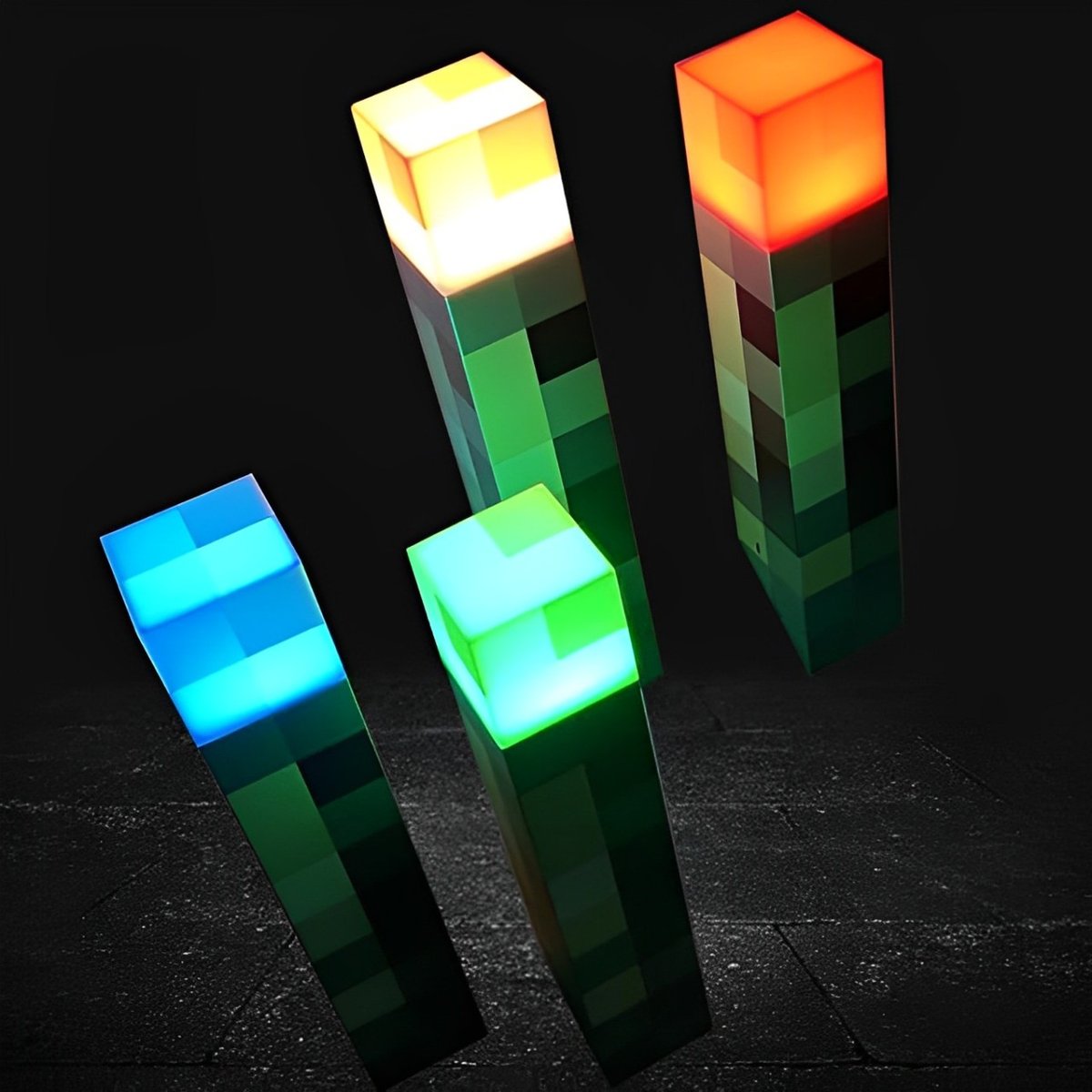 Lampara Antorcha de Minecraft