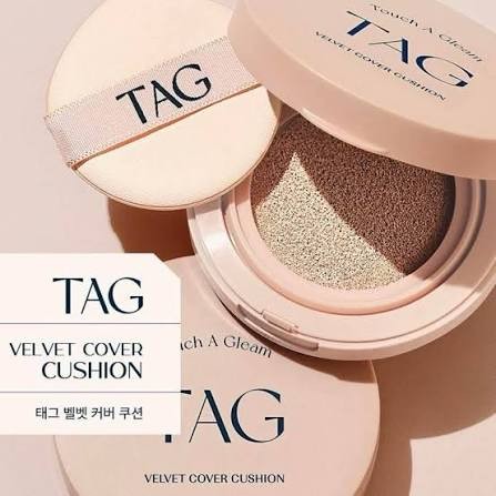 TAG Velvet Cover Cushion #01 Pale Light