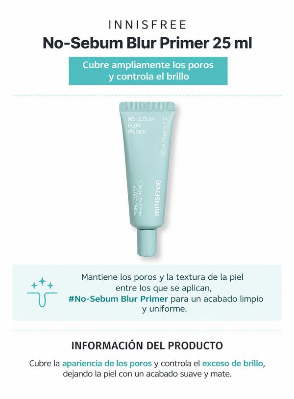 INNISFREE – No-Sebum Blur Primer 25ml