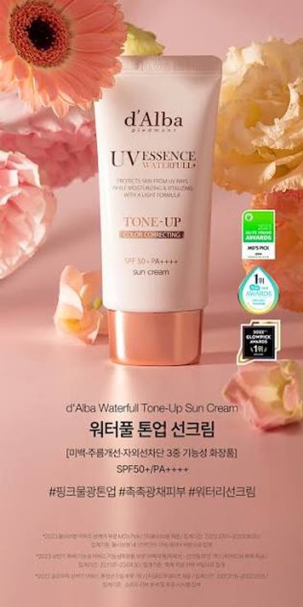Protector solar d’Alba Waterfull Tone-Up Sun Cream