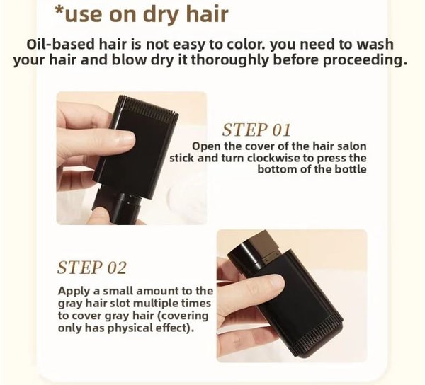 Peine para teñir el cabello: resistente al agua, al sudor, portátil, de fácil aplicación, sin manchas, multifuncional, para retoques.