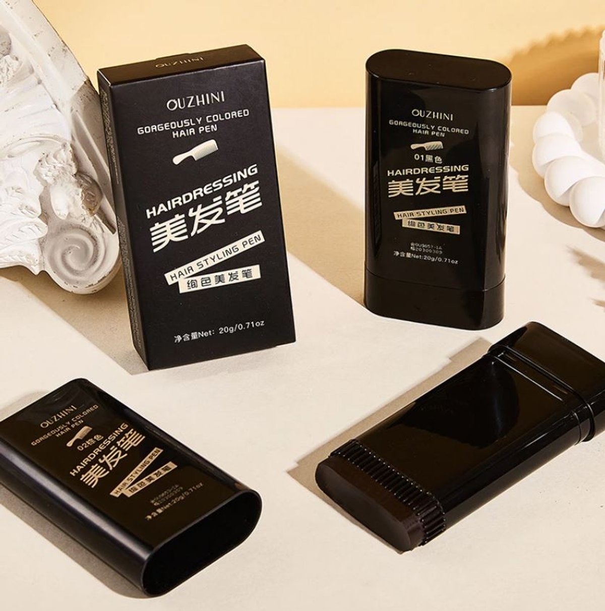 Peine para teñir el cabello: resistente al agua, al sudor, portátil, de fácil aplicación, sin manchas, multifuncional, para retoques. - 5