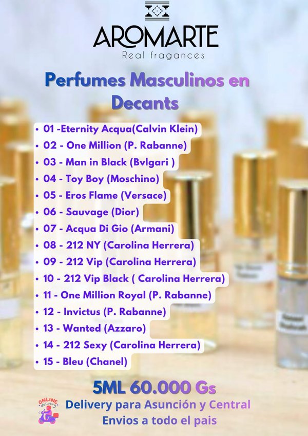DECANTS DE PERFUMES MASCULINOS 5ML