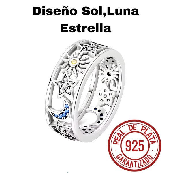 ANILLOS DE PLATA 925  ESTILO LUJOSO