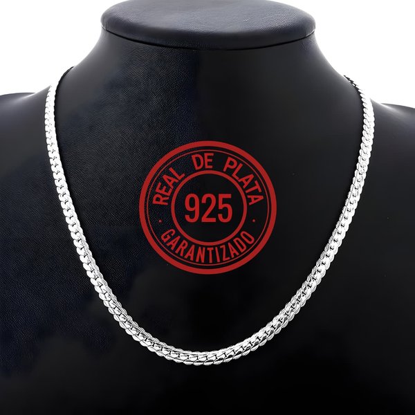 COLLAR DE PLATA 925  UNISEX  TIPO SERPIENTE