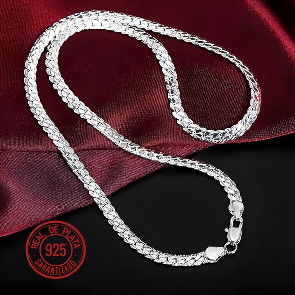 COLLAR DE PLATA 925  UNISEX  TIPO SERPIENTE