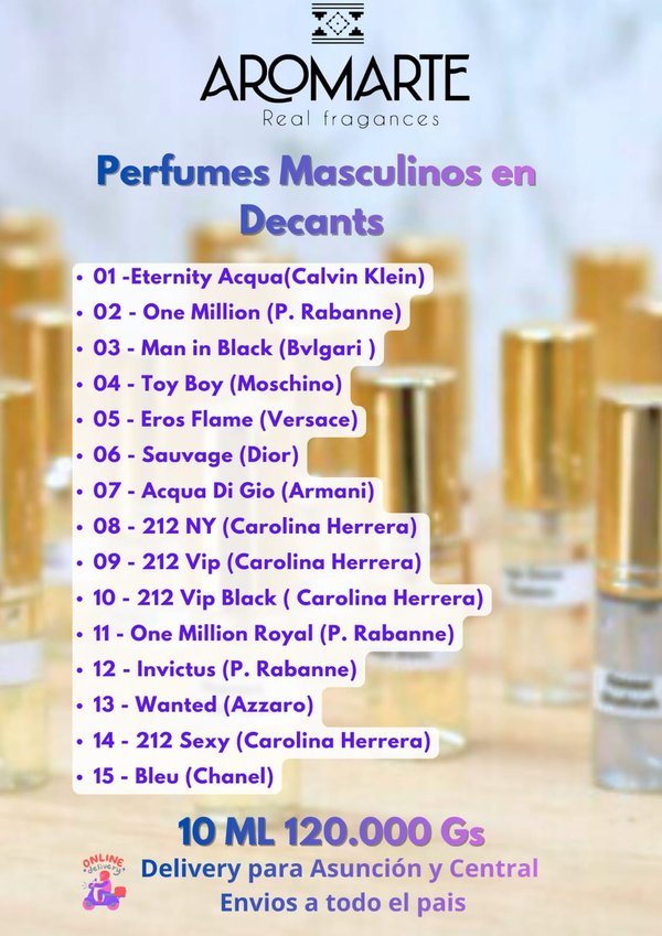 PERFUMES MASCULINOS EN DECANTS 10 ML