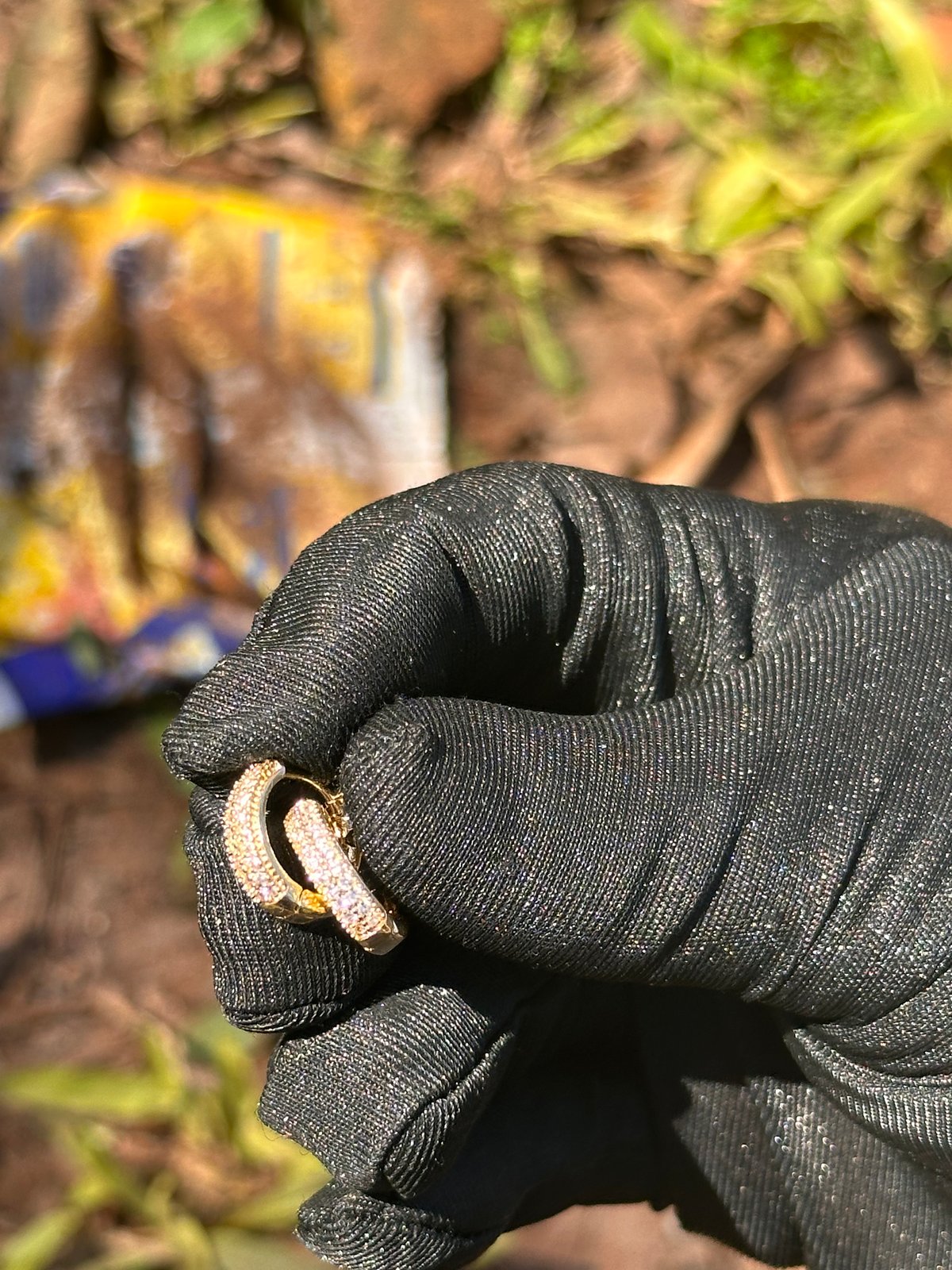 Argolla de 14 ml bañado en oro  - 2