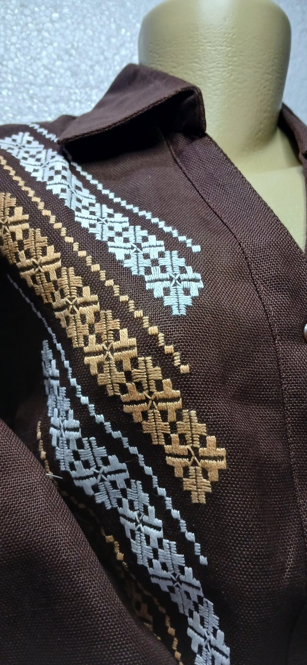 Camisa Fem Marrón 