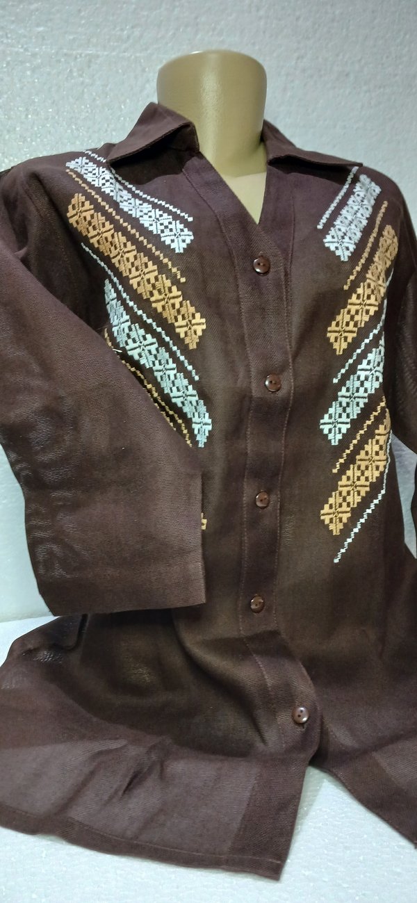 Camisa Fem Marrón 