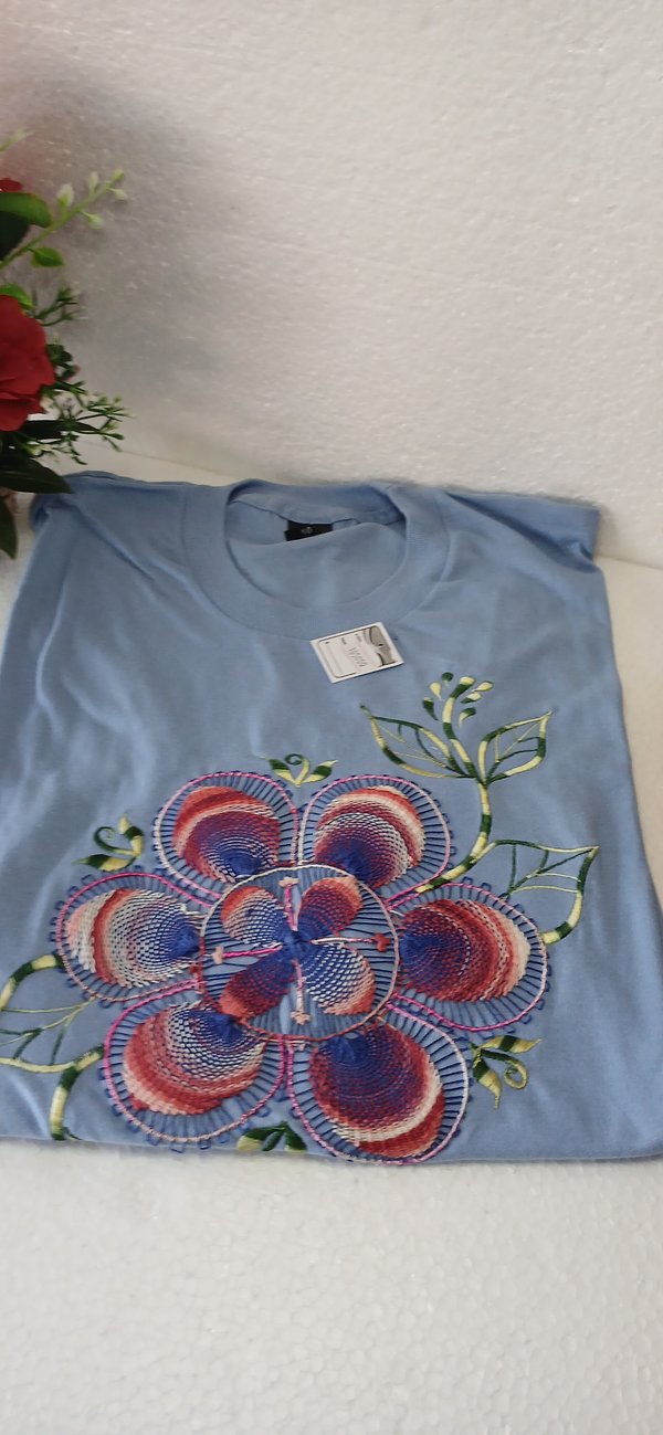 Remera 100% Algodón Fem Colores fríos pastel 