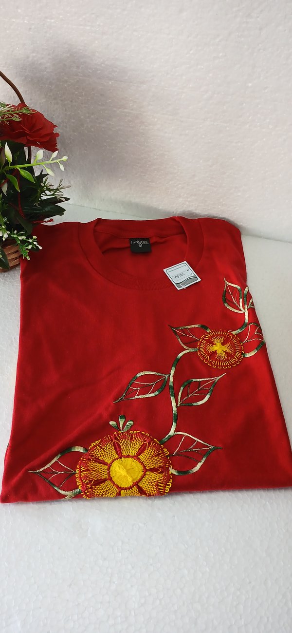 Remera de Algodón Fem  Color Cálido2
