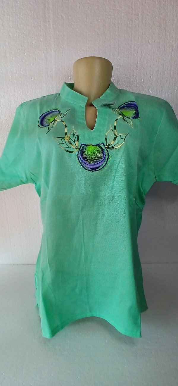 Blusa Fem Verde agua 