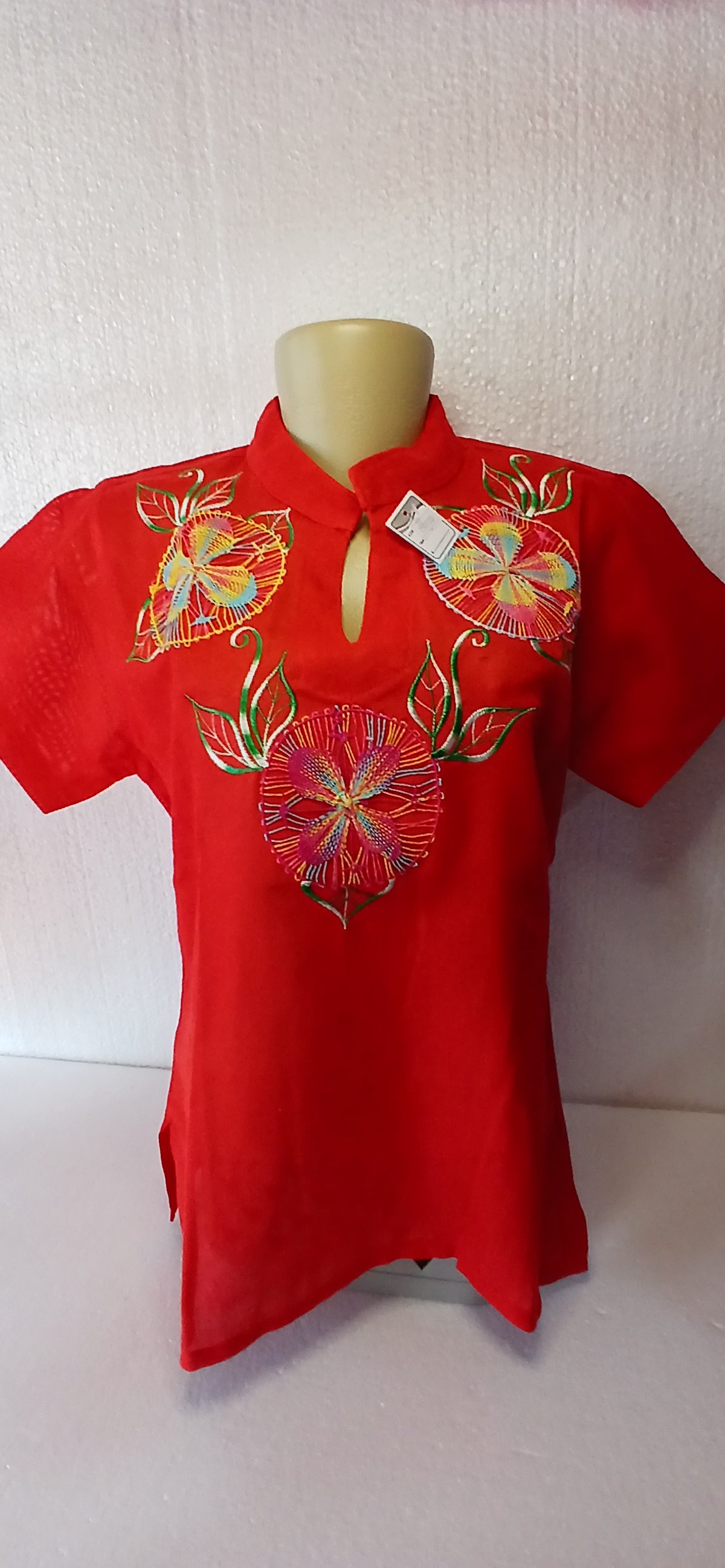 Blusa Fem Rojo Coral - 2