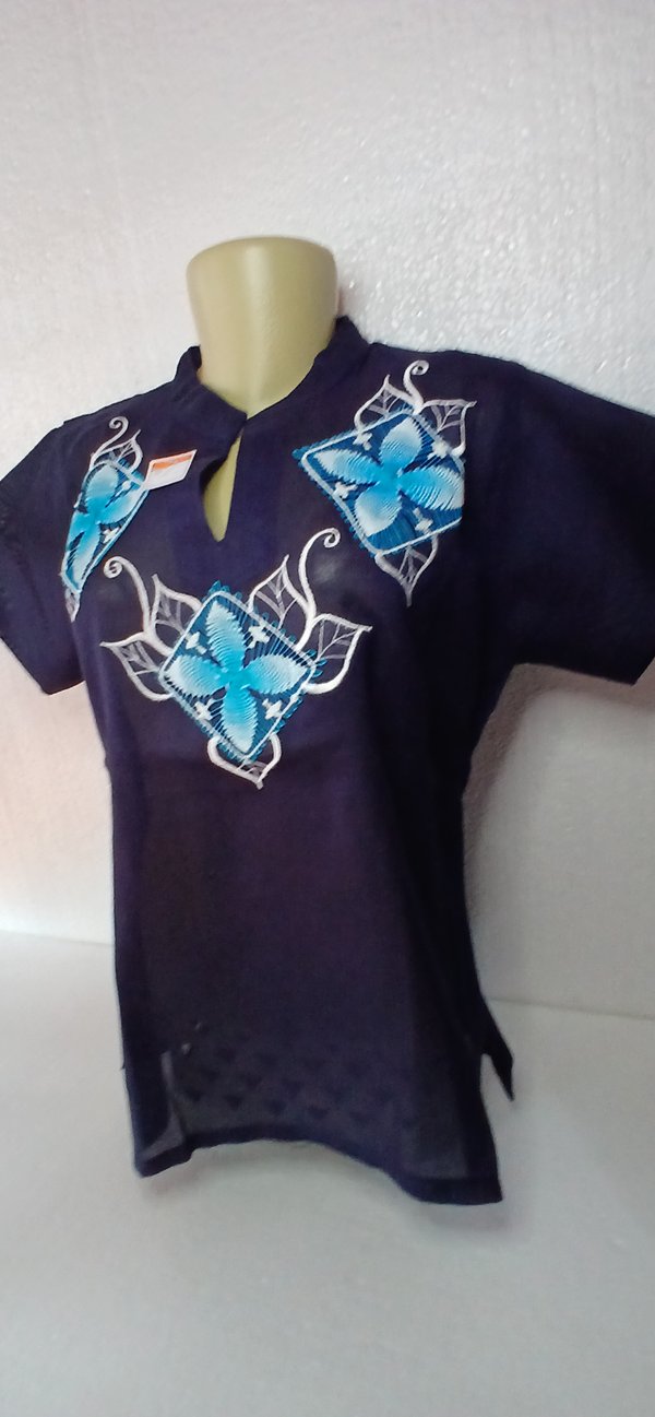Blusa Fem Azul Marino