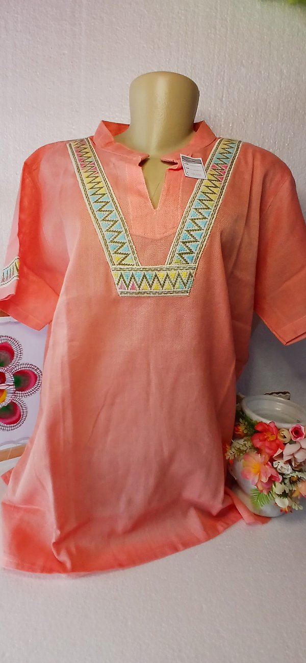 Blusa Fem Salmón