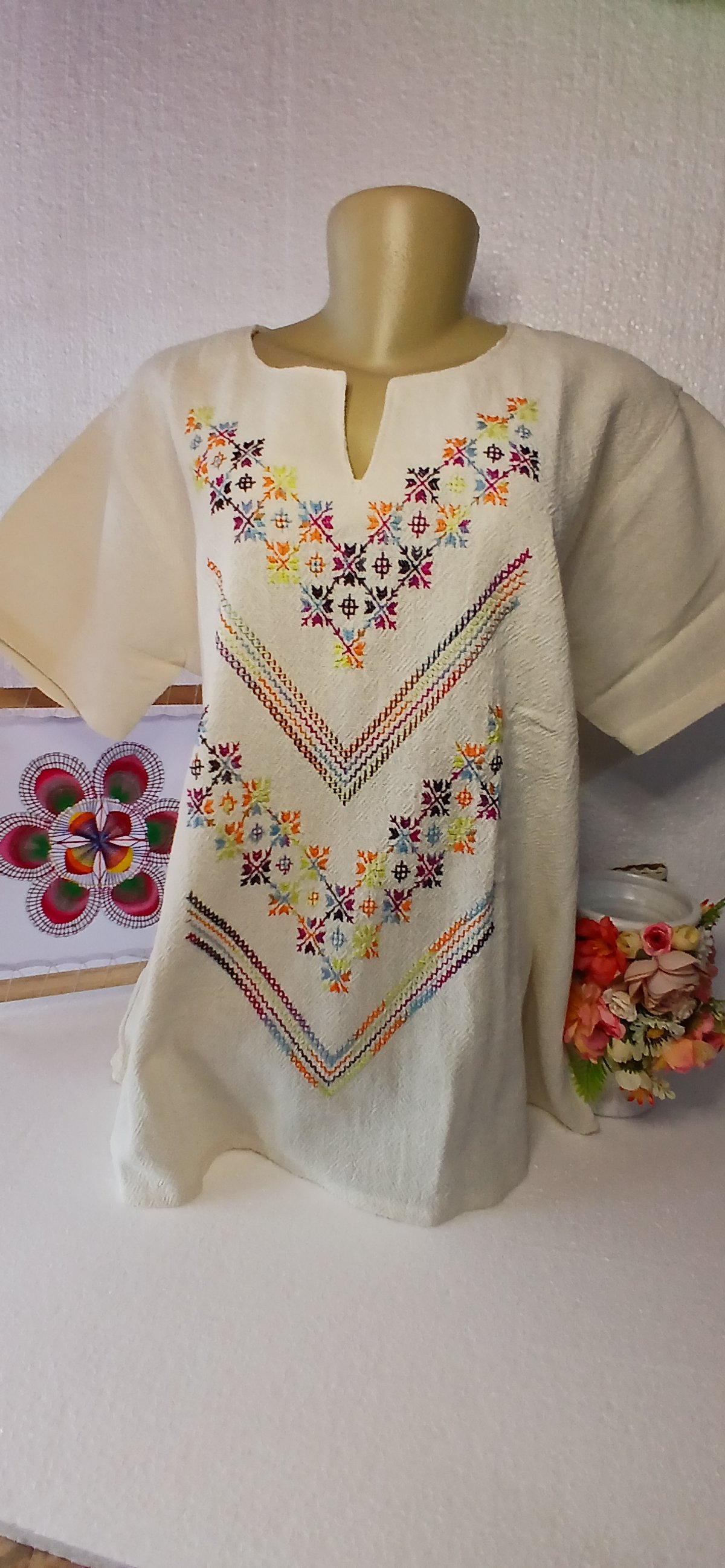 Blusa Fem Lienzo Color Crudo - 4
