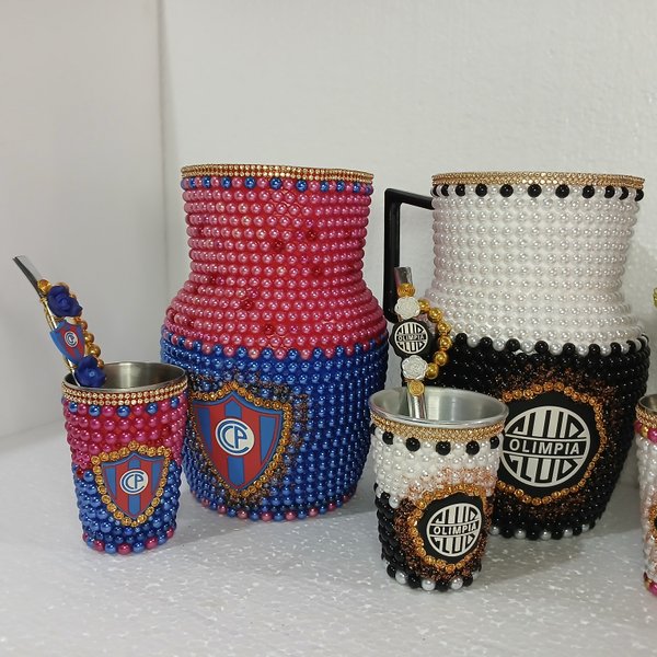 Juego de tereré con apliques