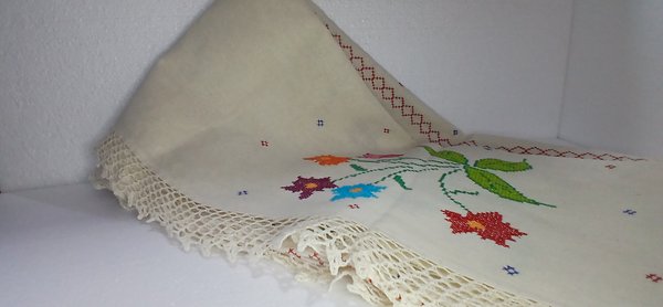 Mantel de lienzo p/ mesa larga