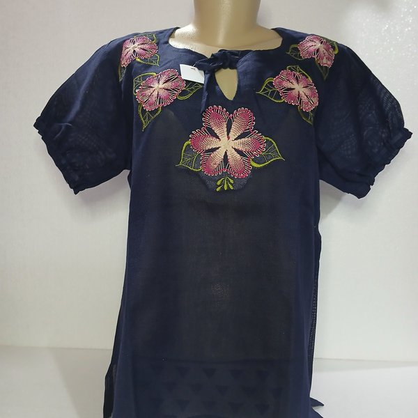 Blusa Fem Ao Po'i Azul Marino