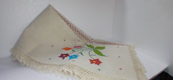 Mantel de lienzo p/ mesa larga