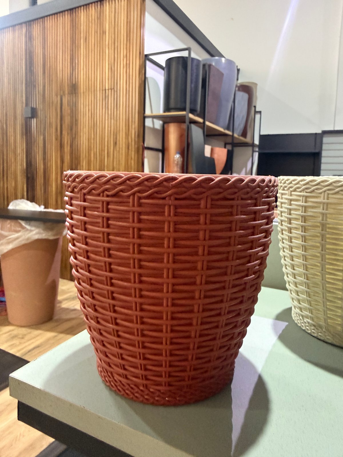 Vaso redondo rattan n3 - 2