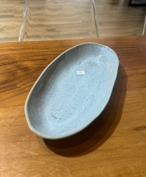 Travessa oval funda g orgânico green granite 32x16cm