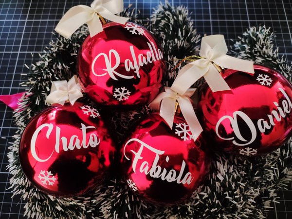 Esferas personalizadas con nombre