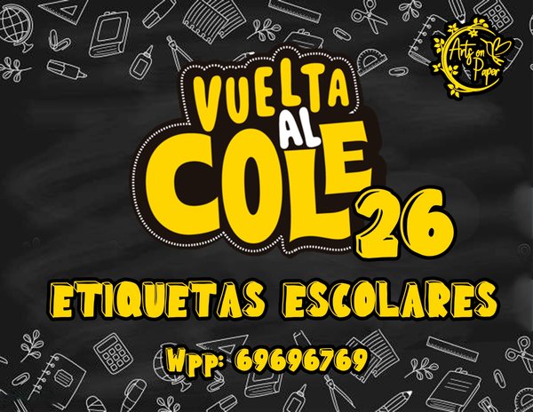 Etiquetas escolares personalizadas