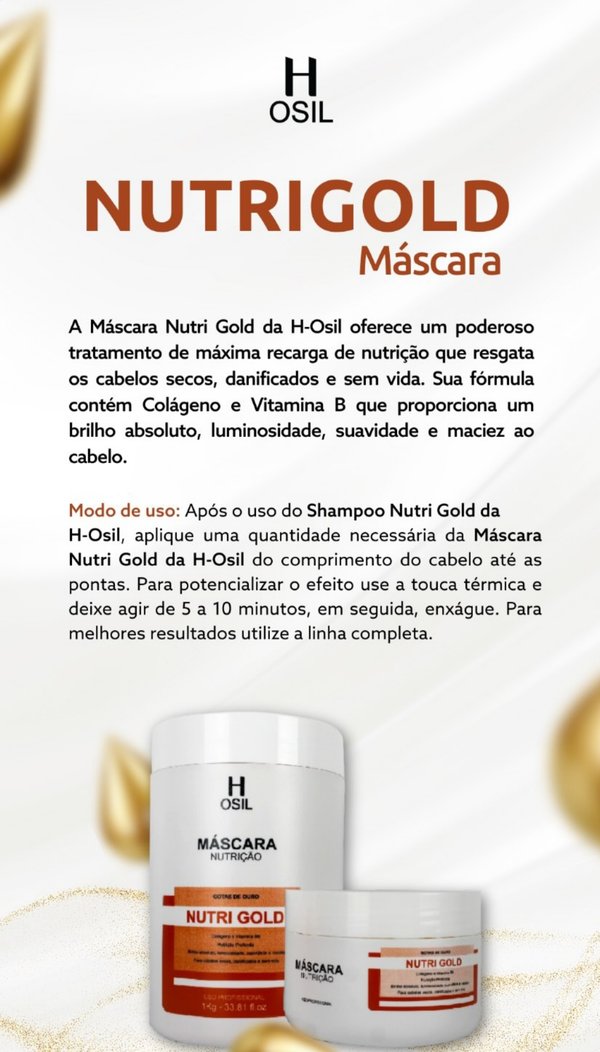 Máscara Nutricion de Oro✨🥰💆