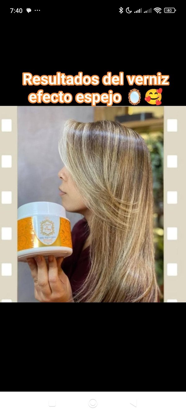 Escoba de verniz efecto espejo ✨💆